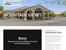 Tablet Screenshot of mountainviewcarecenteraz.com